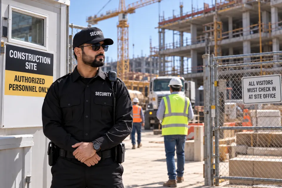Construction Site Security in Los Angeles, CA - licensed security professionals on assignment